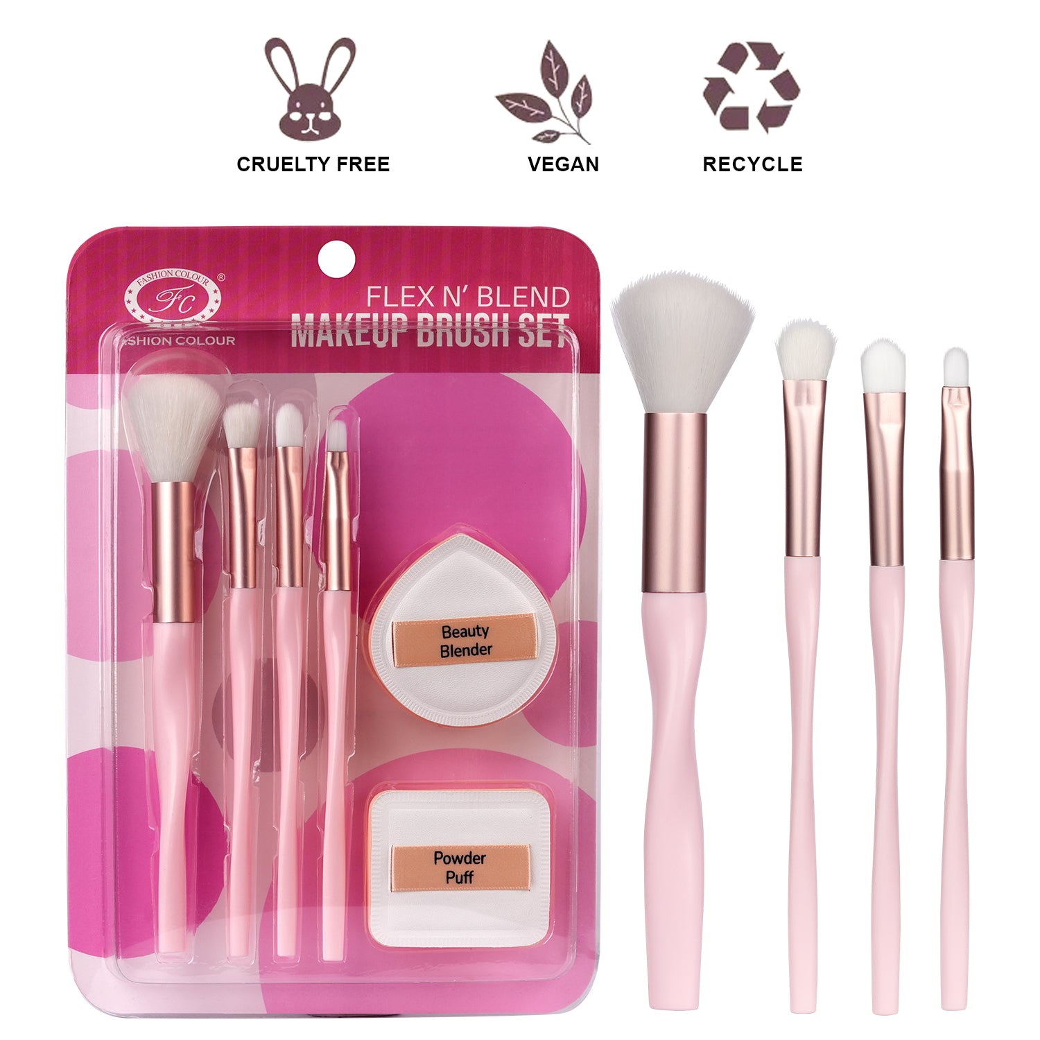 CLAY BEAUTY FRESH COVER MAKE-UP 4個セット MAKE UP FOR EVER Face and Eyes Tools Set | Cult Beauty