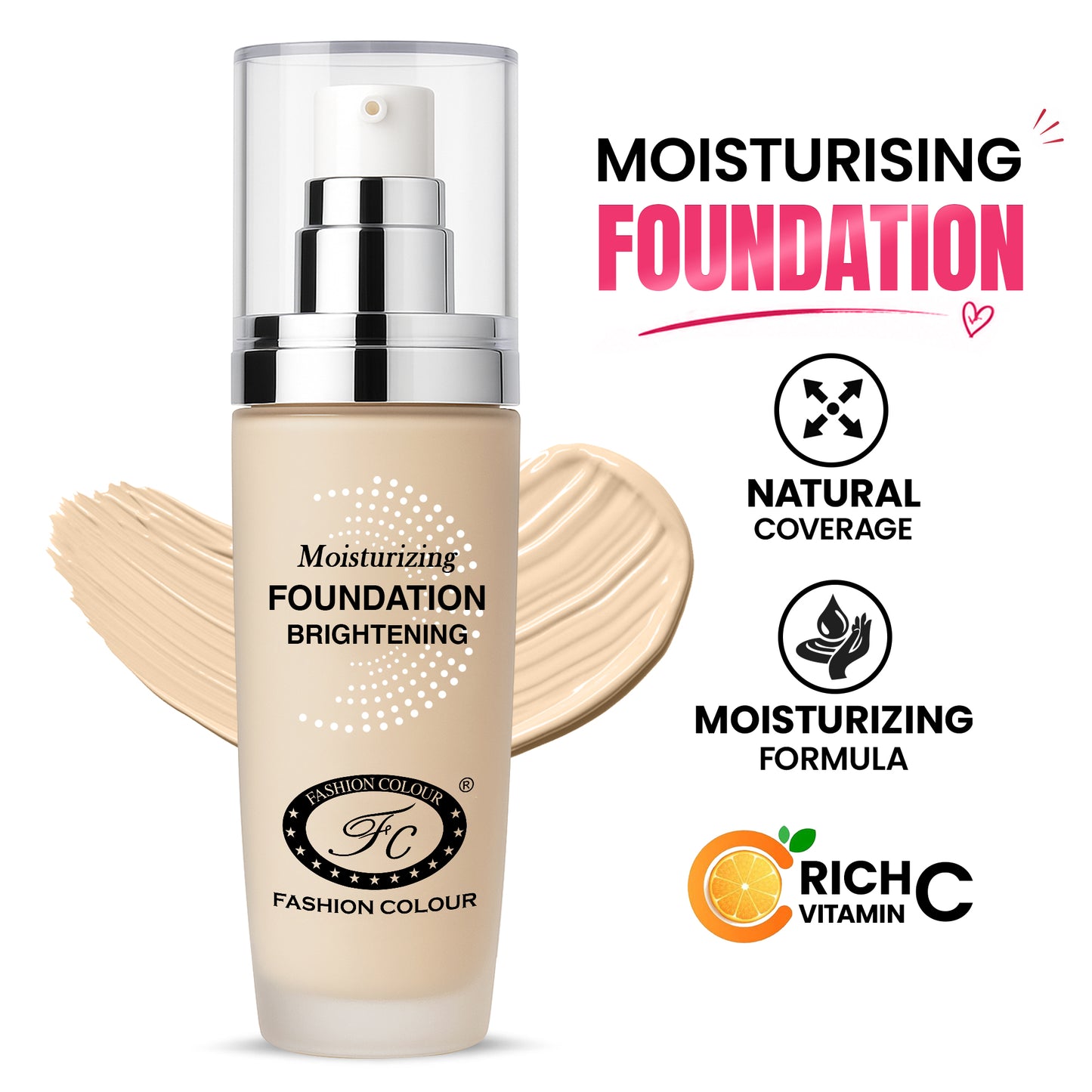 Moisturing Whitening Foundation, 40ml