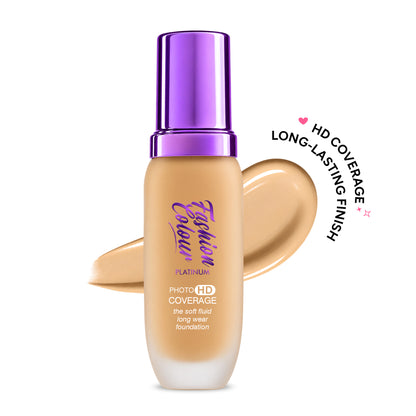 Platinum The Soft Fluid Long Wear Foundation, With Photo HD Coverage , 45ml
