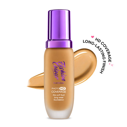Platinum The Soft Fluid Long Wear Foundation, With Photo HD Coverage , 45ml