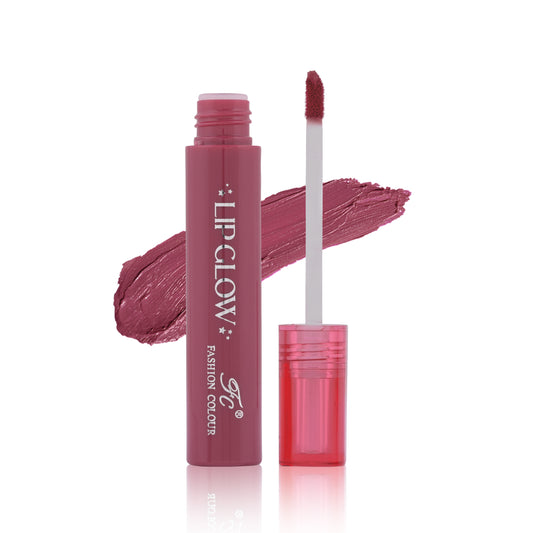 Pretty Lip Glow Liquid Lipstick Waterproof | Matte Finish | Non Transfer 16 Hours Wear | Liquid Lipstick Nudeshade To Bold | For All Indian Skin Tones | 3ml