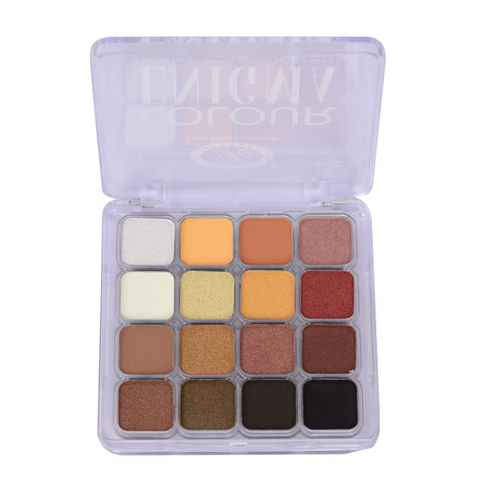 Colour Enigma 16 Colour Eyeshadow Palette | Highly Pigmented | Long-Lasting | Matte + Shimmer Shades | Smooth Blend | For All Skin Tones