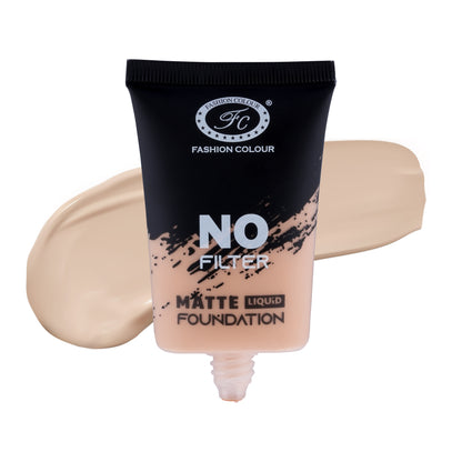 No Filter Matte Liquid Foundation I Lightweight I Breathabale Finish I All Skin Types