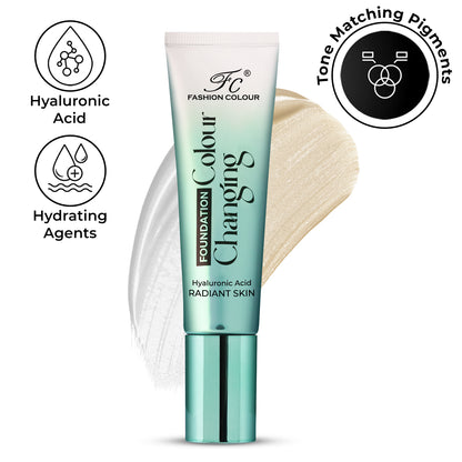 Color Changing Foundation | Infused With Hyaluronic Acid |(40g)