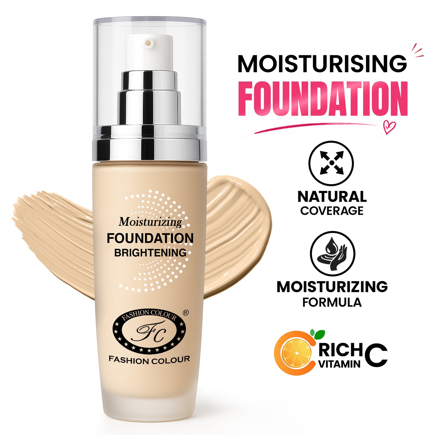 Moisturing Whitening Foundation, 40ml
