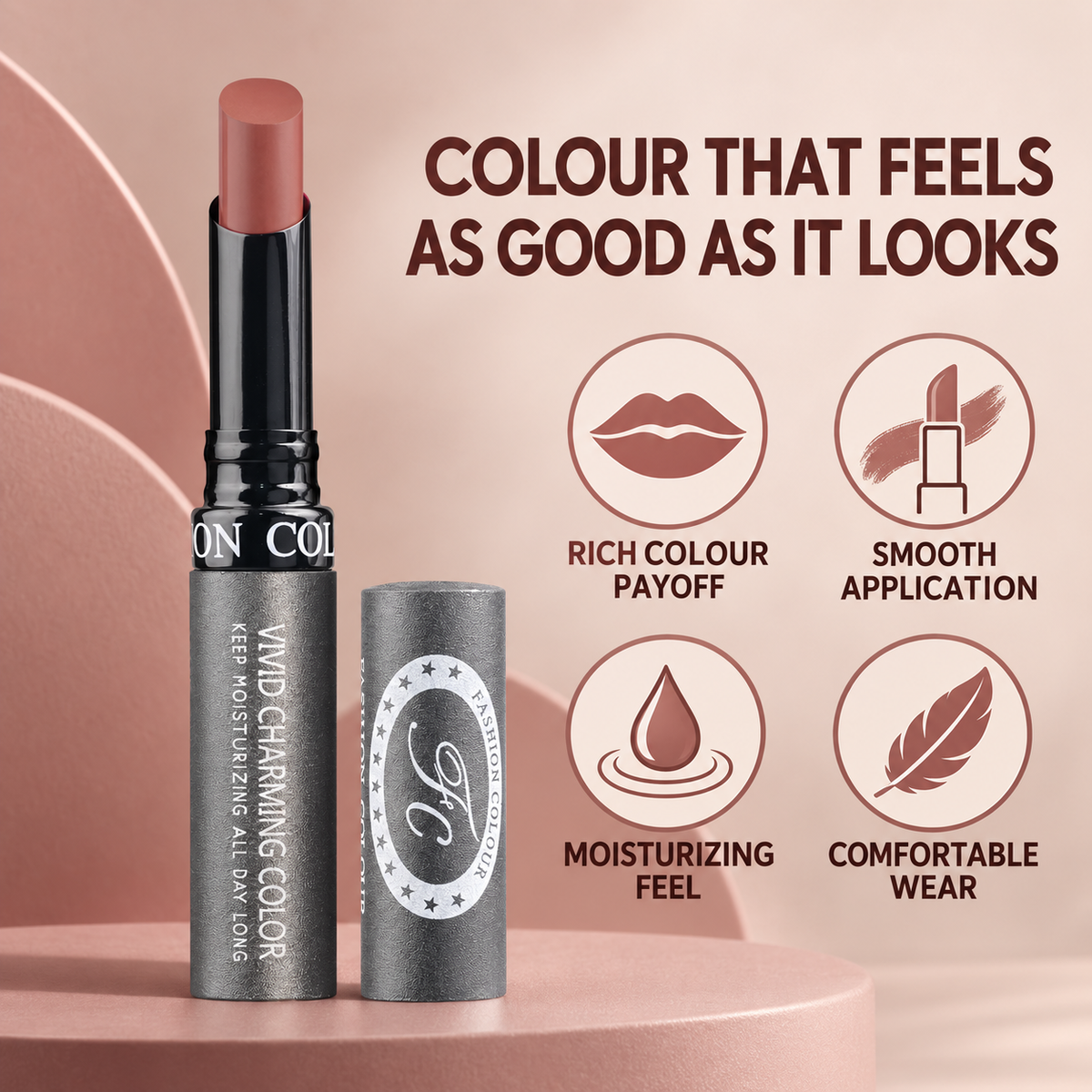Kiss Lip No Transfer Lipstick