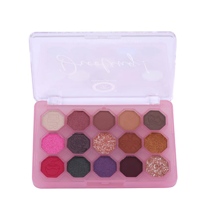 Drooling 15-Color Eyeshadow Palette – Bold, Pigmented, Long-Lasting & Blendable Shades for Creative Eye Looks – Matte, Shimmer & Glitter | All Skin Tones | Professional & Daily Use