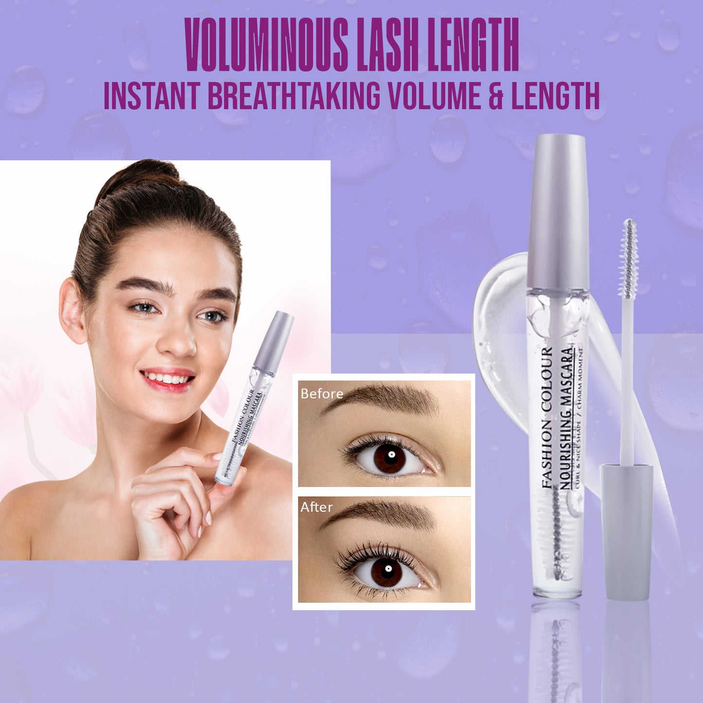 Fashion Colour Transparent Nourishing Mascara