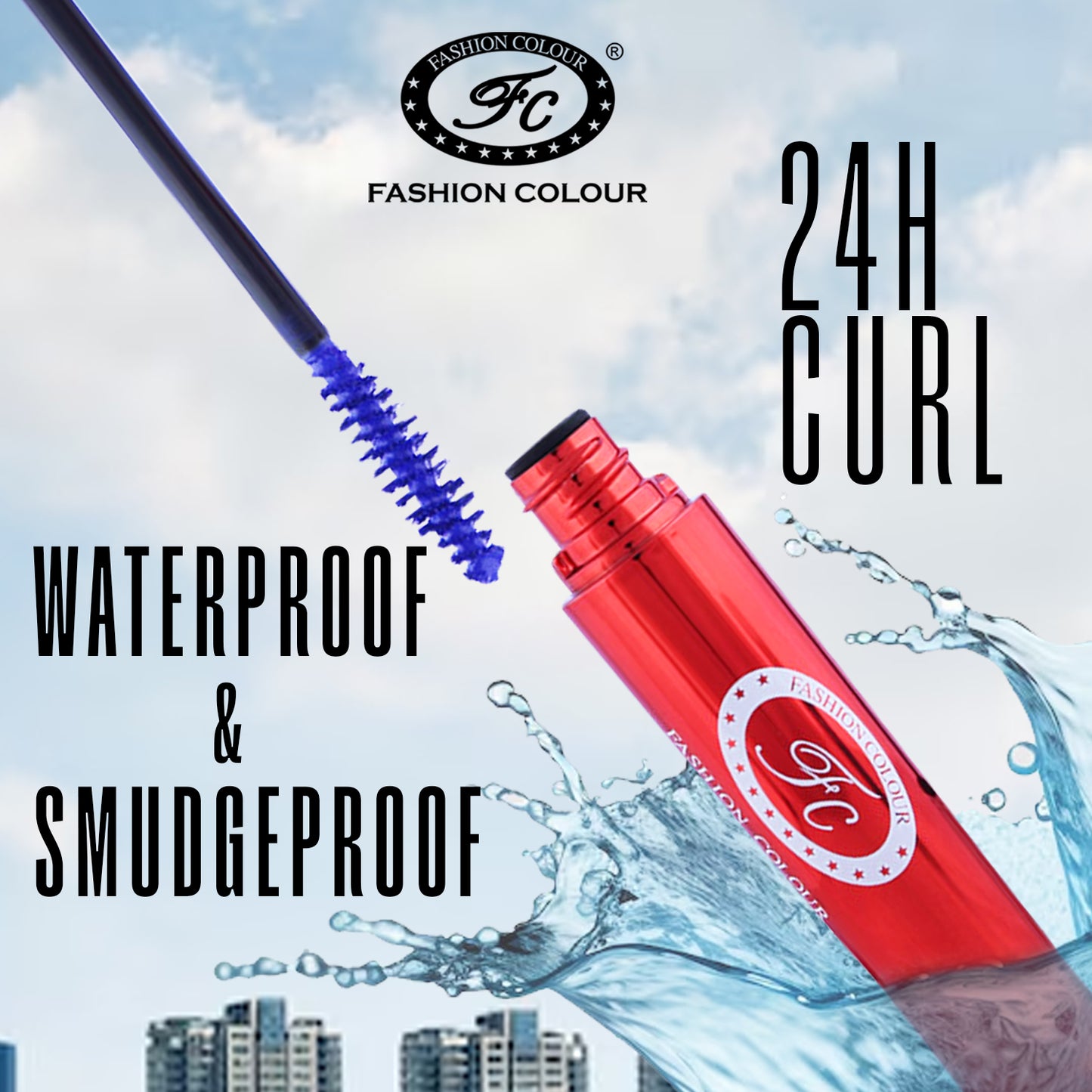 Big Eye Waterproof curl Mascara Blue I Waterproof, Non-Fading, Smudge-Proof, And Volume Base Film (8ml)