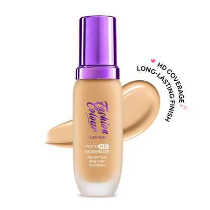 Platinum The Soft Fluid Long Wear Foundation, With Photo HD Coverage , 45ml