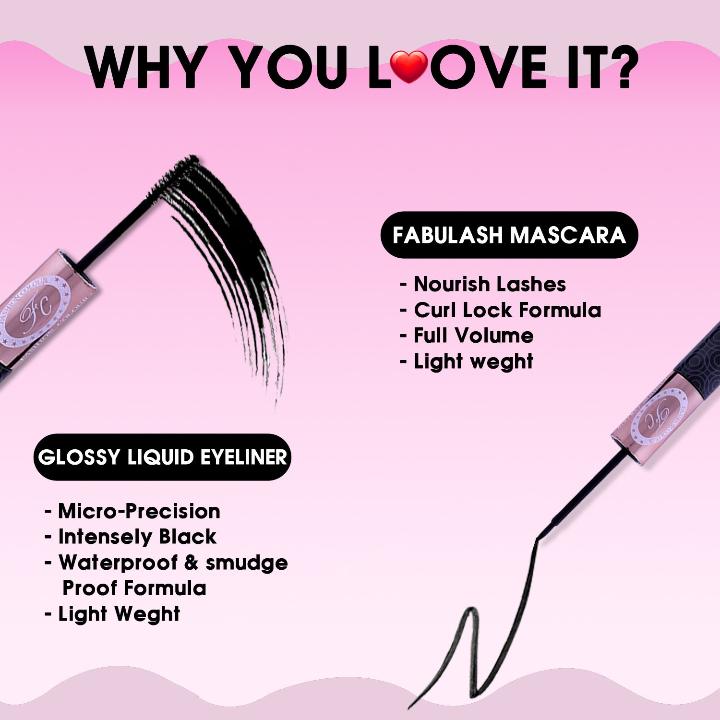 Fashion Colour 2 In 1 Eyeliner &Mascara