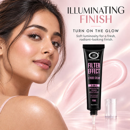Filter Effect Strobe Cream 3in1 Highlighter+Primer+Moisturiser with Peptides & Ceramides