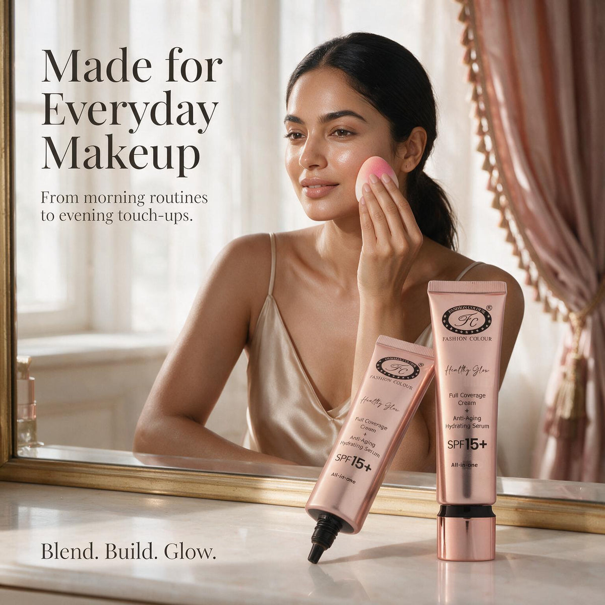 Tinted Moisturizer, Full Coverage Cream, SPF15+