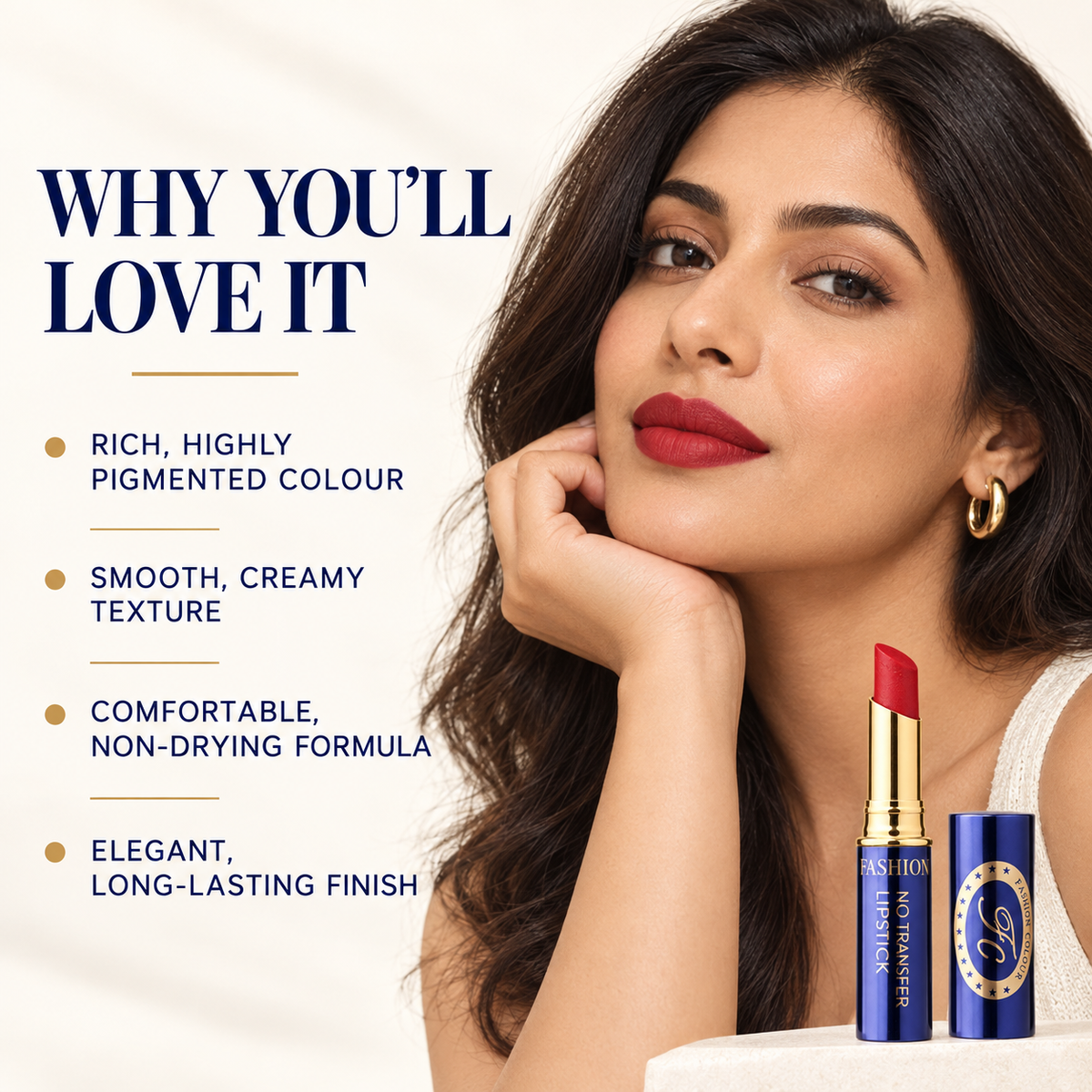 Non-Transfer Matt Waterproof Lipstick