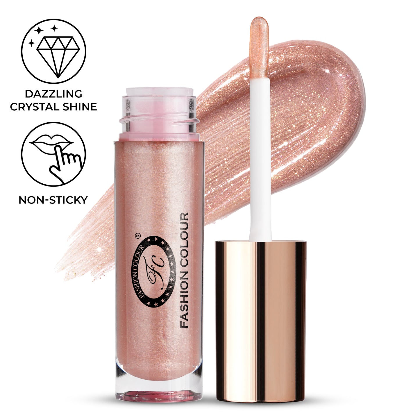 Glossin Lip Gloss 4.5gm | High-Shine Non-Sticky Lip Gloss | Long-Lasting Hydrating Formula | Gloss for Smooth, Plump & Moisturized Lips