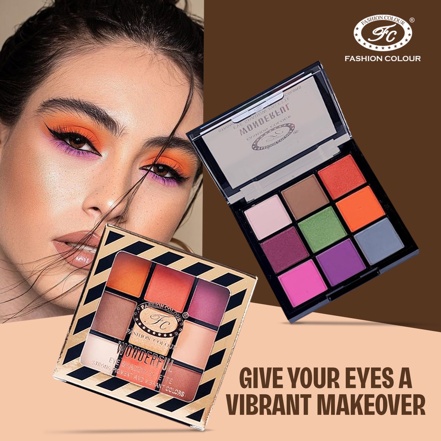 Fashion Colour Wonderful Eyeshadow Palette | Strong Pigment | Vibrant Colors