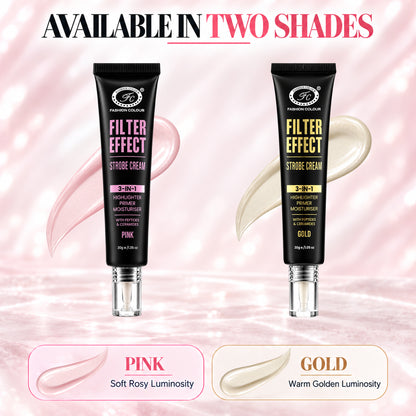 Filter Effect Strobe Cream 3in1 Highlighter+Primer+Moisturiser with Peptides & Ceramides