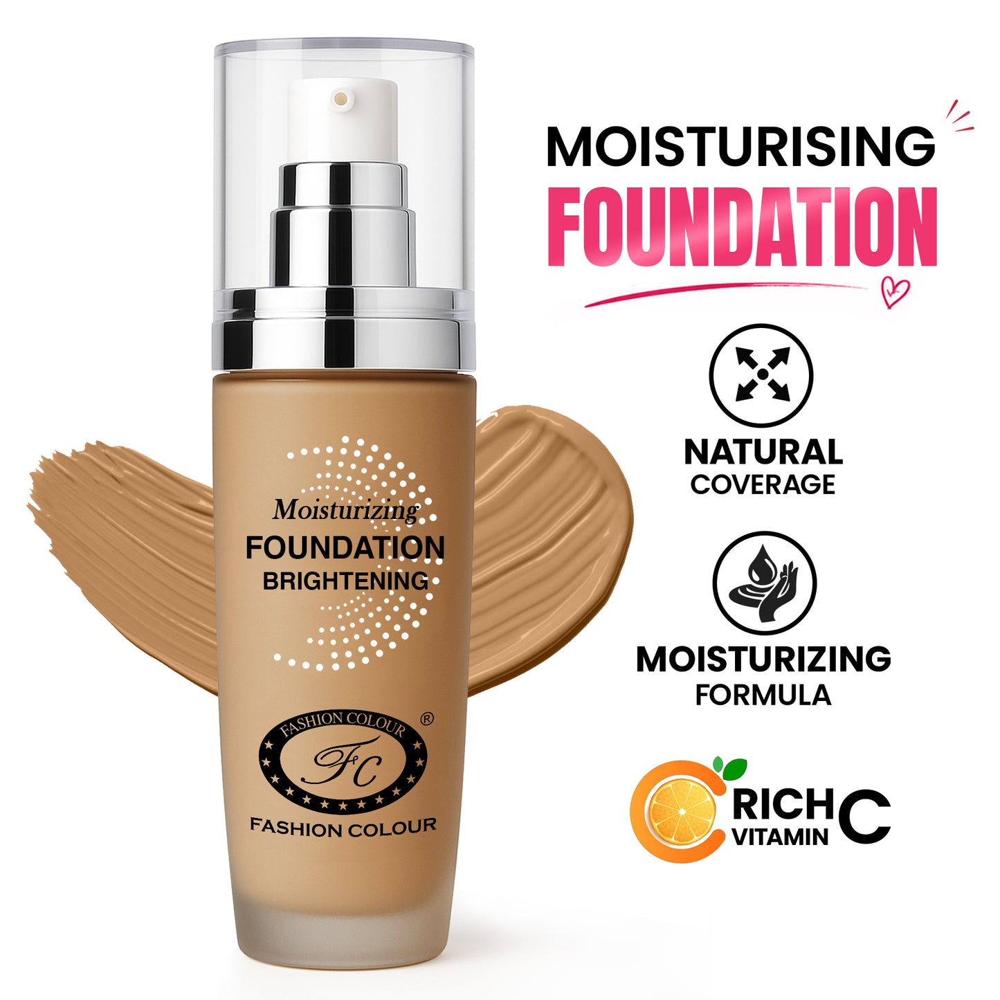 Moisturing Whitening Foundation, 40ml
