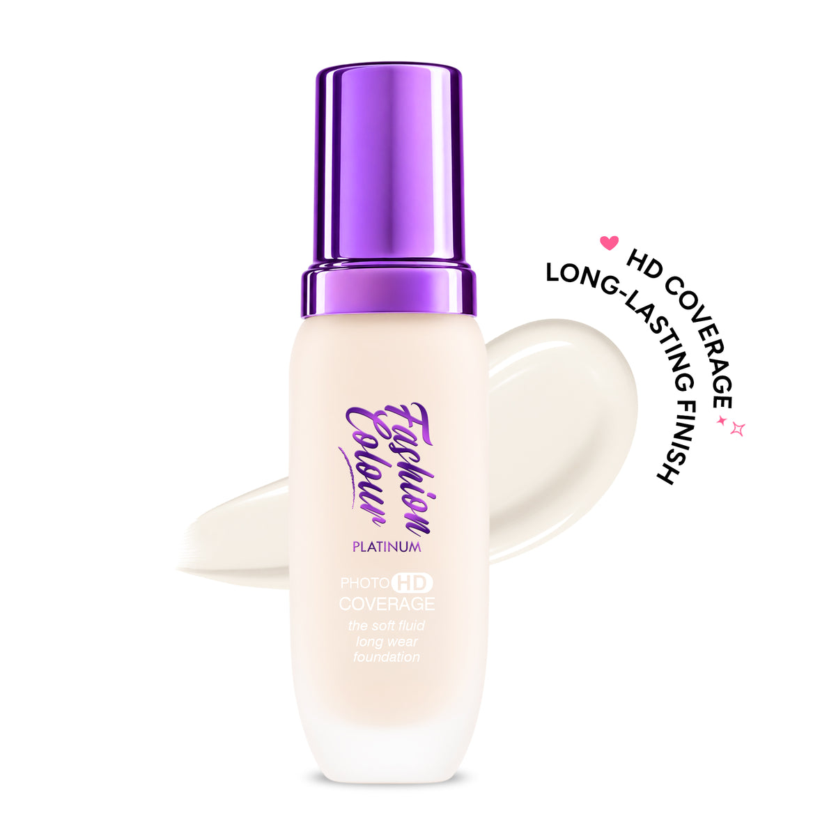 Platinum The Soft Fluid Long Wear Foundation, With Photo HD Coverage , 45ml