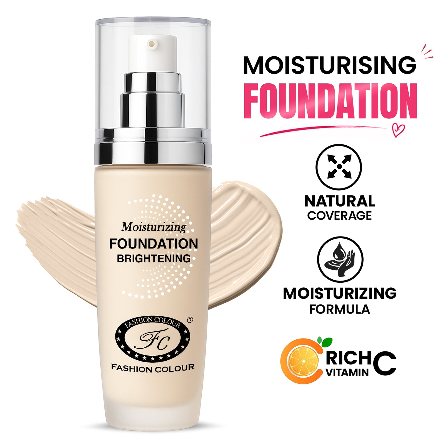 Moisturing Whitening Foundation, 40ml