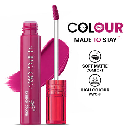 Pretty Lip Glow Liquid Lipstick Waterproof | Matte Finish | Non Transfer 16 Hours Wear | Liquid Lipstick Nudeshade To Bold | For All Indian Skin Tones | 3ml