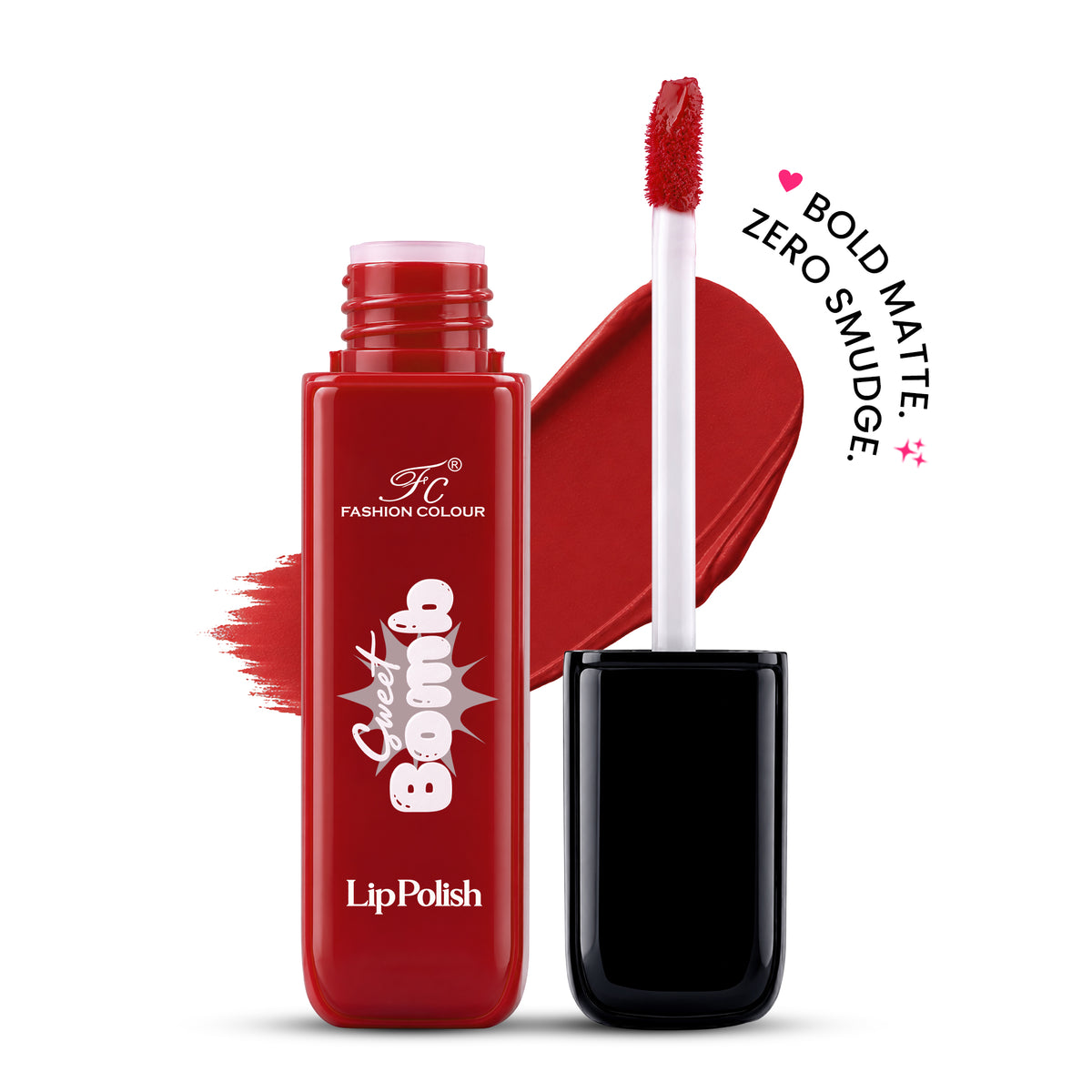 Sweet Bomb Lip Polish | Lip Gloss For Women | Upto 16 Hours | Matte Finish With Quick Dry Feature Gives you Vibrant Look | For Office/ Party Girlies | Available in 19 Shades Choose Your's