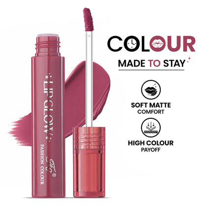 Pretty Lip Glow Liquid Lipstick Waterproof | Matte Finish | Non Transfer 16 Hours Wear | Liquid Lipstick Nudeshade To Bold | For All Indian Skin Tones | 3ml
