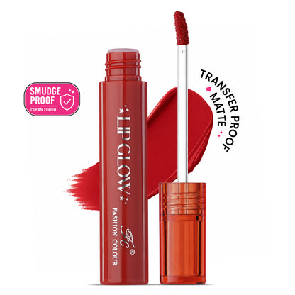 Pretty Lip Glow Liquid Lipstick Waterproof | Matte Finish | Non Transfer 16 Hours Wear | Liquid Lipstick Nudeshade To Bold | For All Indian Skin Tones | 3ml