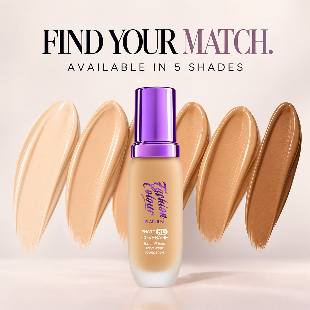 Platinum The Soft Fluid Long Wear Foundation, With Photo HD Coverage , 45ml