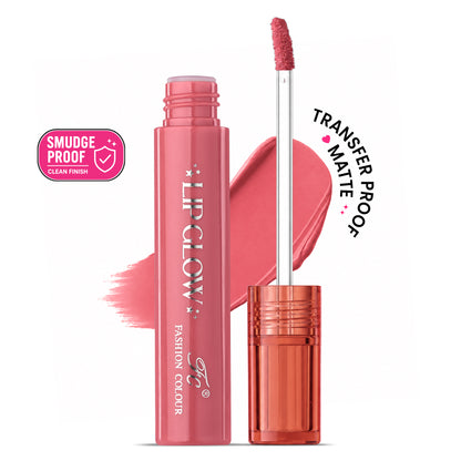 Pretty Lip Glow Liquid Lipstick Waterproof | Matte Finish | Non Transfer 16 Hours Wear | Liquid Lipstick Nudeshade To Bold | For All Indian Skin Tones | 3ml