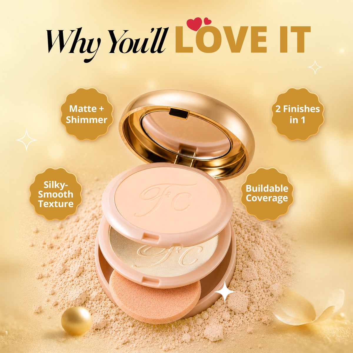 Oil Control Matte Flawless Pressed Powder
