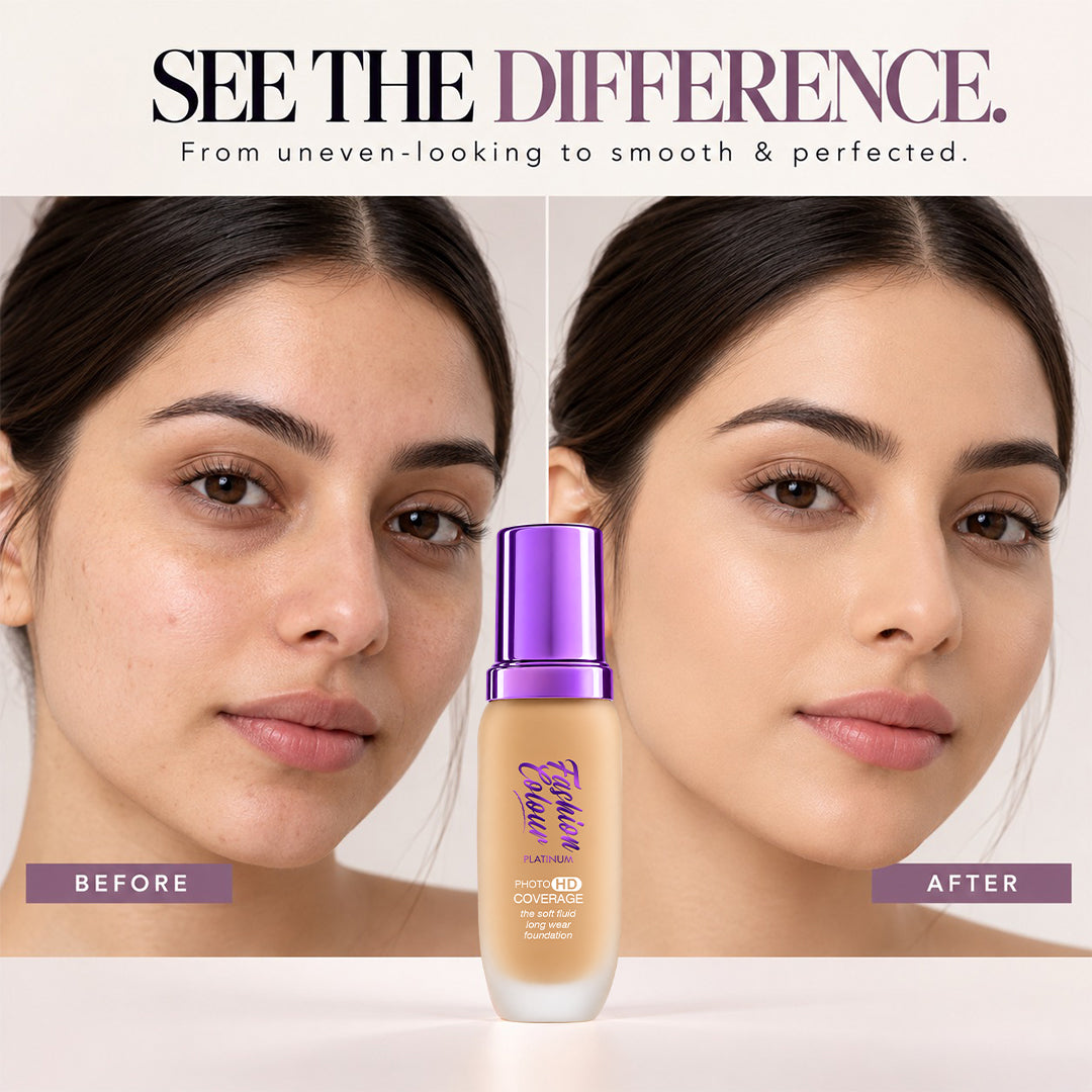 Platinum The Soft Fluid Long Wear Foundation, With Photo HD Coverage , 45ml