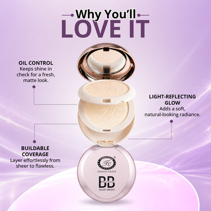 BB Perfect Coverage Velvet Smooth 2 in 1 Face Powder, 20gm