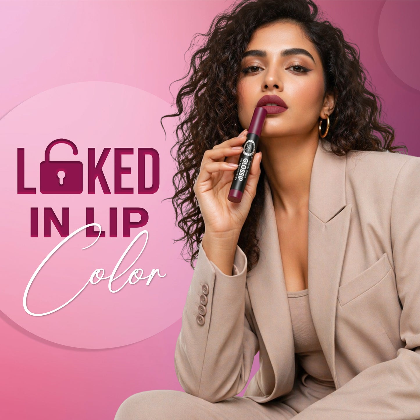 Glossip No Transfer Lipstick, 1.55gm