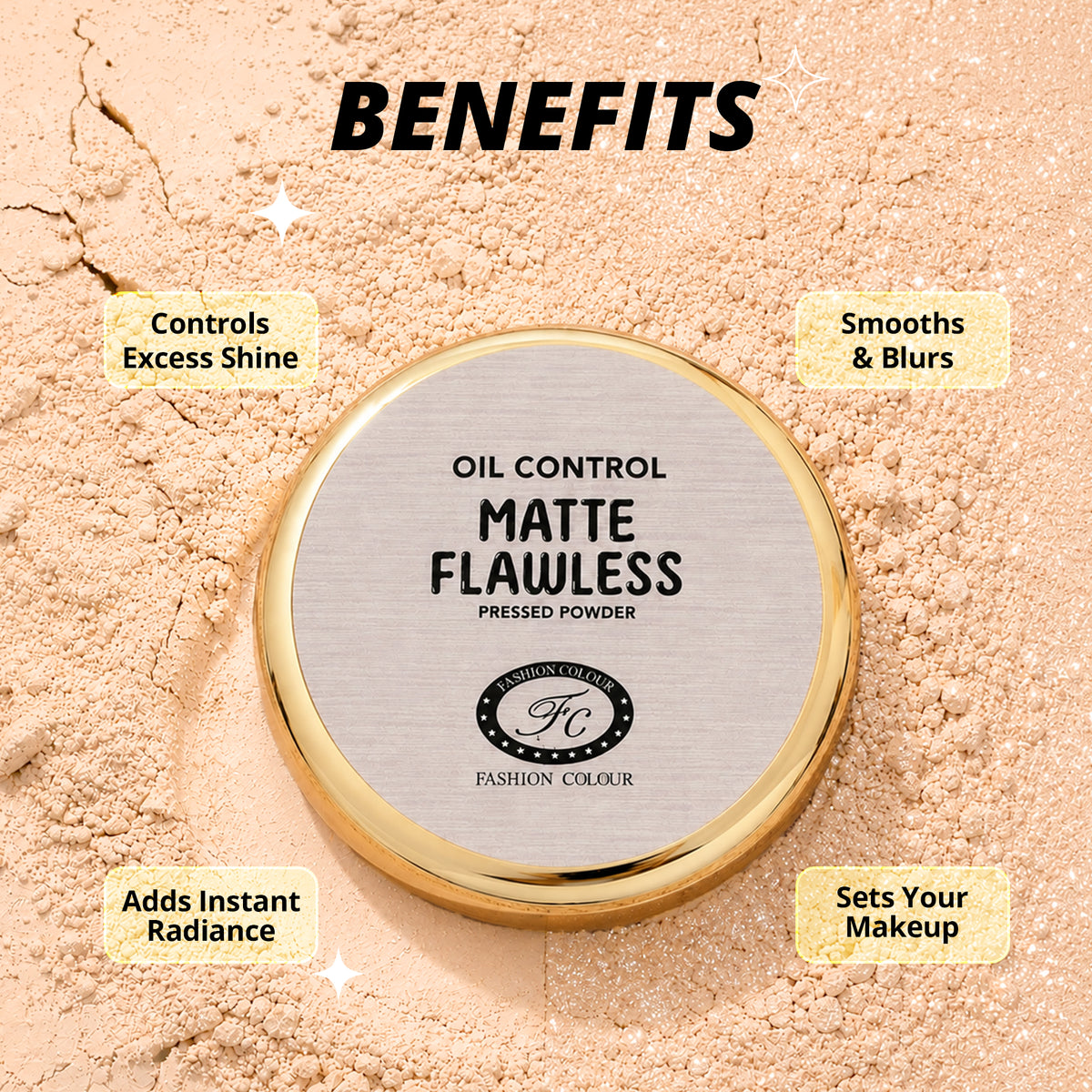 Oil Control Matte Flawless Pressed Powder
