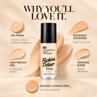 Hd Foundation, Waterproof, Long Lasting