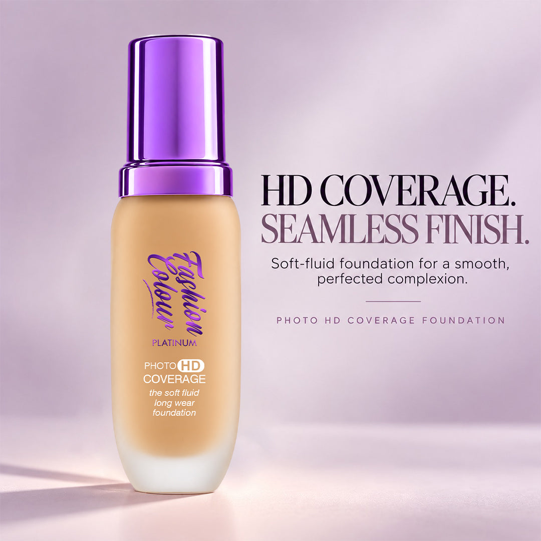 Platinum The Soft Fluid Long Wear Foundation, With Photo HD Coverage , 45ml