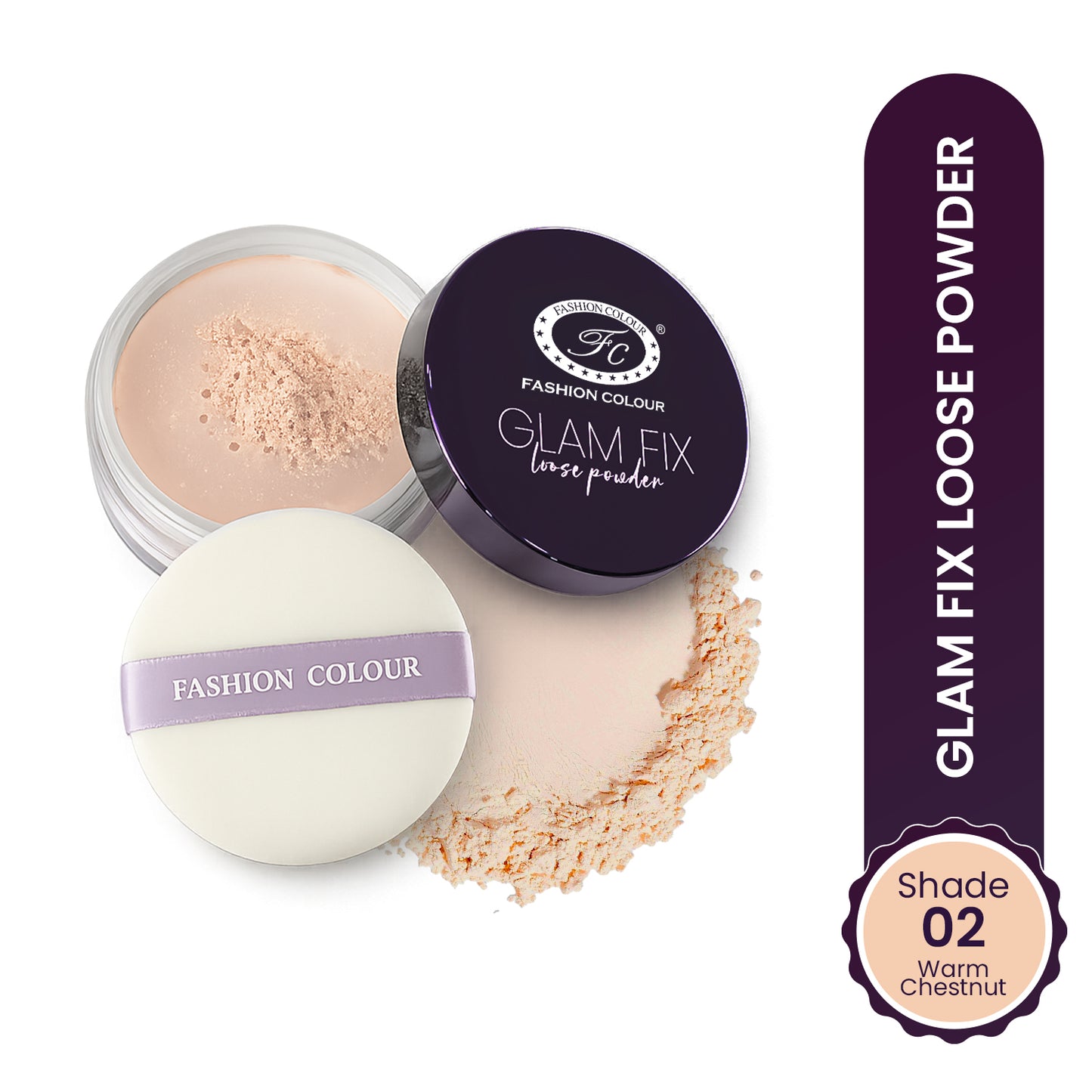 Glam Fix Loose Powder For Face Makeup | Setting & Finishing Loose Powder For All Skin Types | Non- Drying & Lightweight | Evens Out Skin Tone | Blurs Imperfections
