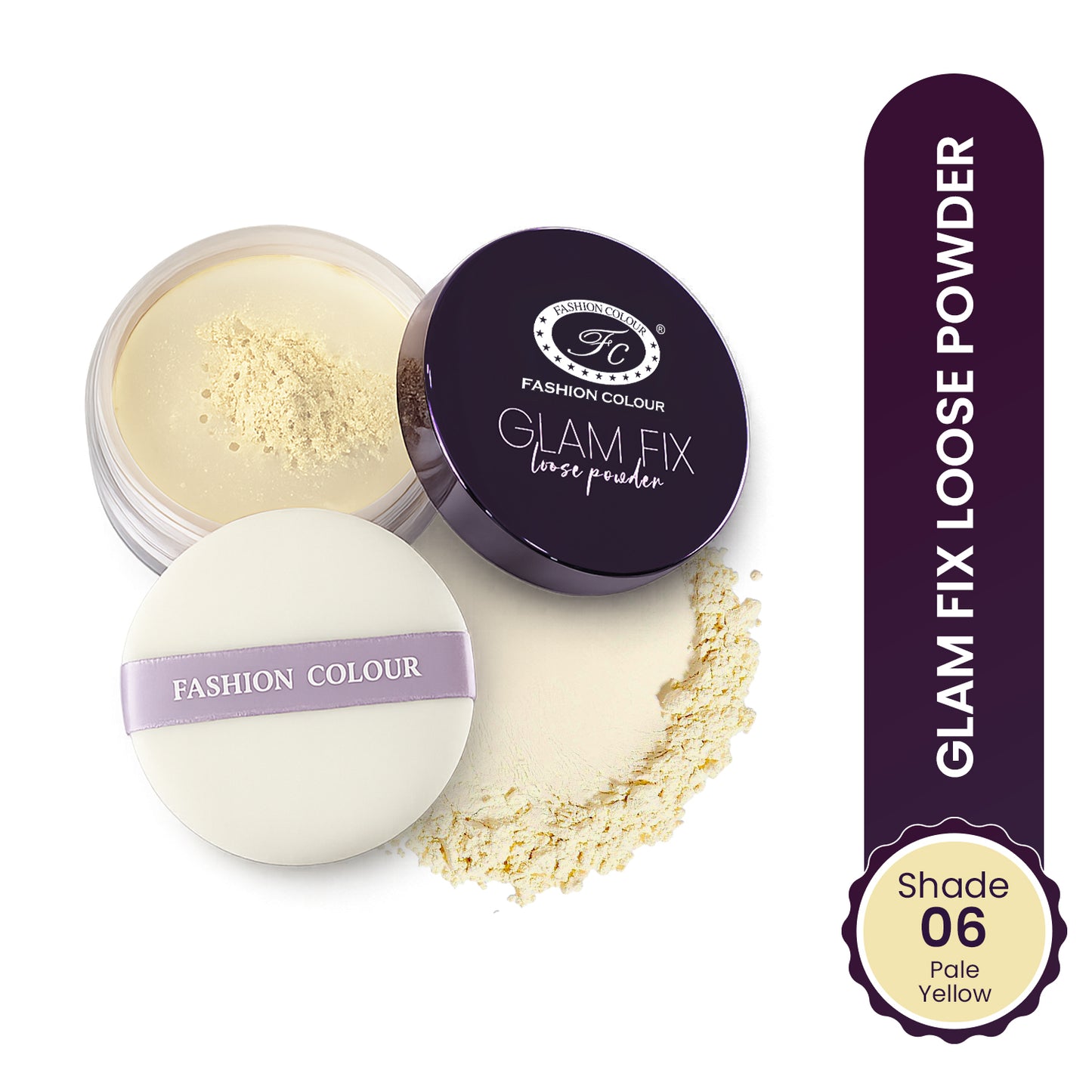 Glam Fix Loose Powder For Face Makeup | Setting & Finishing Loose Powder For All Skin Types | Non- Drying & Lightweight | Evens Out Skin Tone | Blurs Imperfections