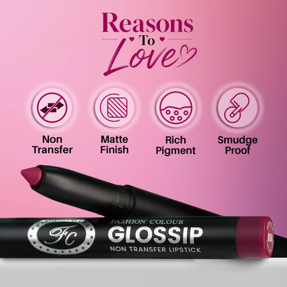 Glossip No Transfer Lipstick, 1.55gm