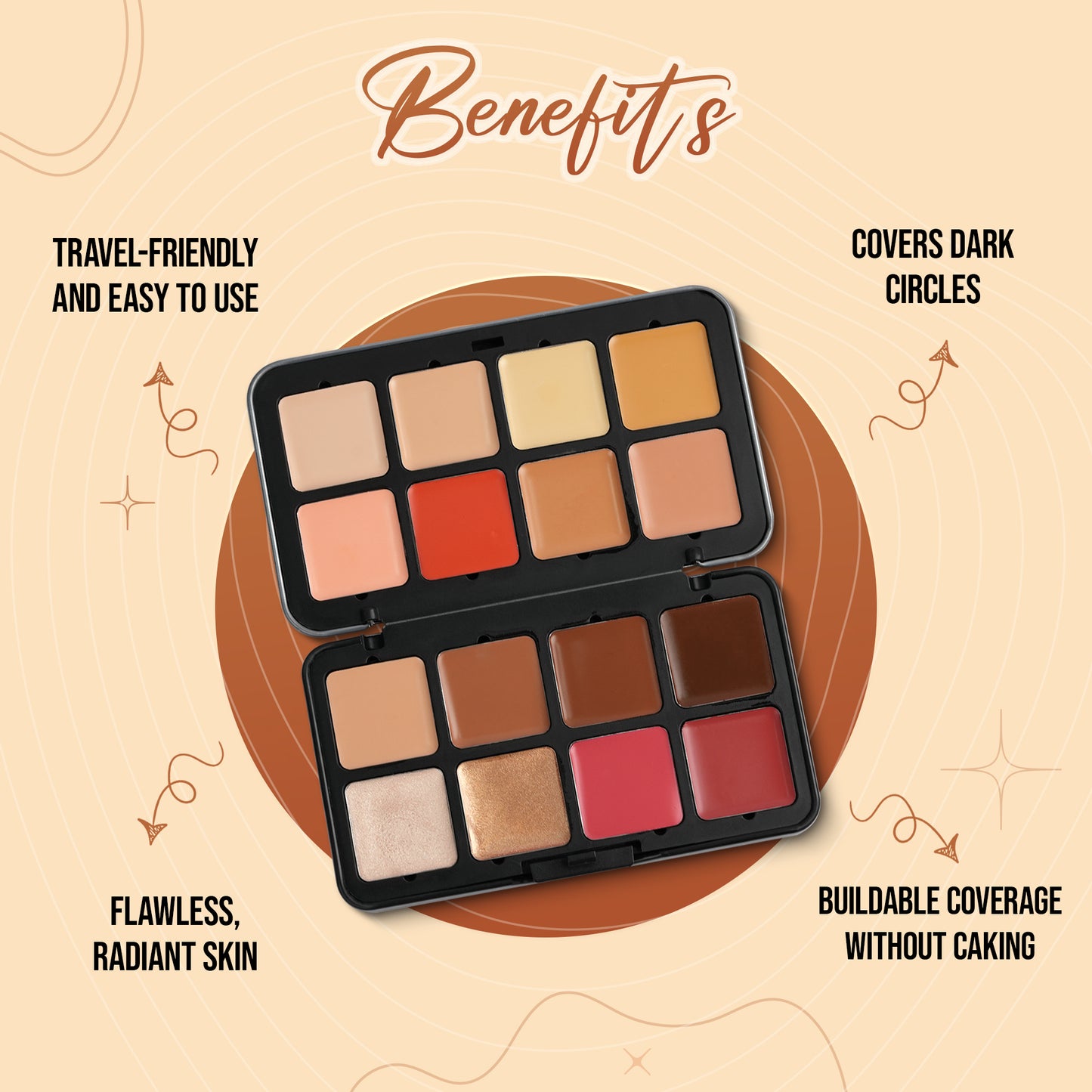 Glamorous Concealer Palette, 32gm
