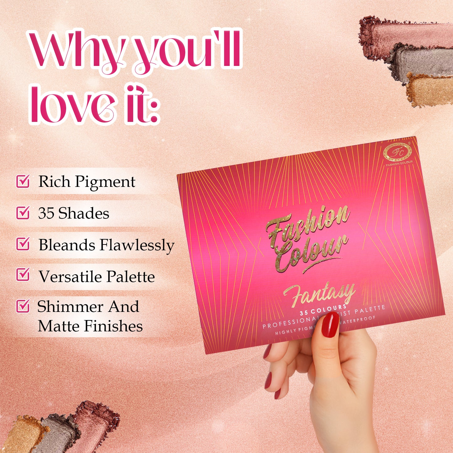 Platinum 35 Colours Professional Eyeshadow Palette