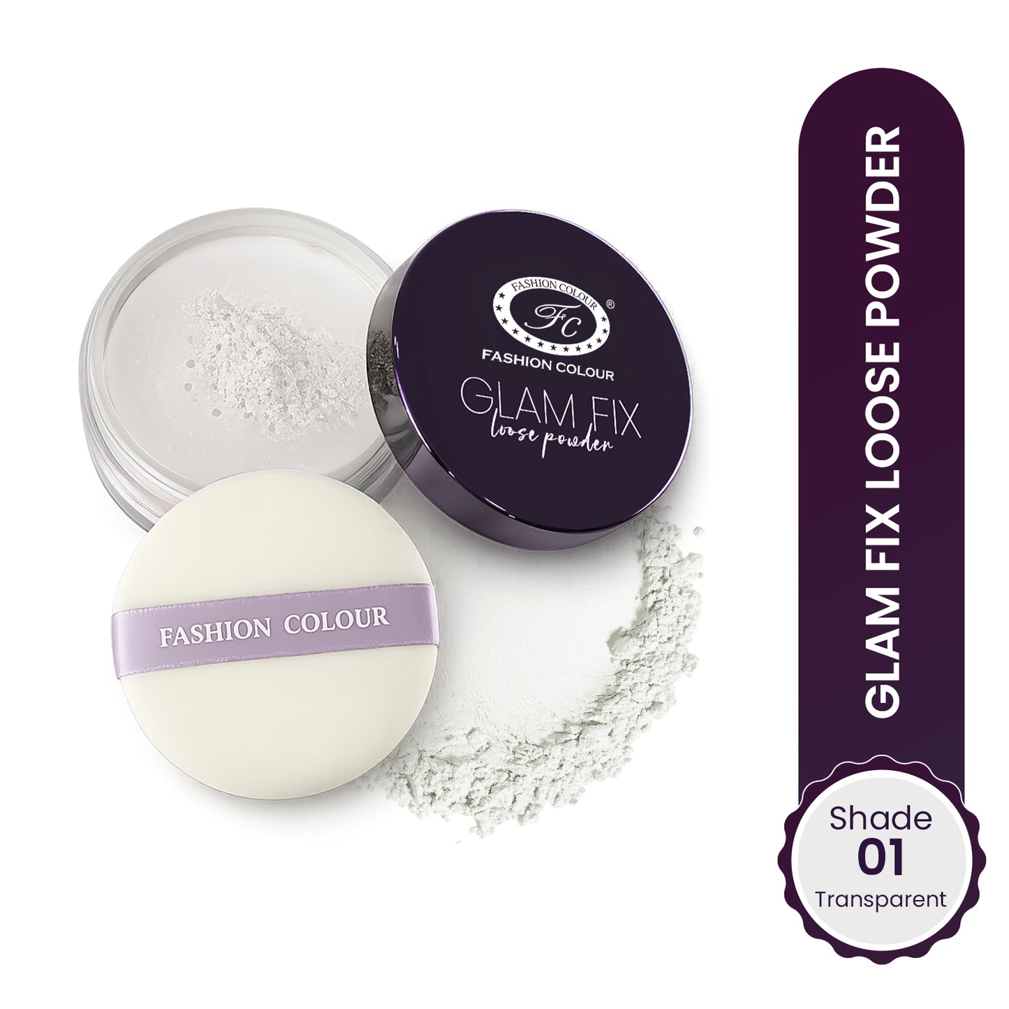 Glam Fix Loose Powder For Face Makeup | Setting & Finishing Loose Powder For All Skin Types | Non- Drying & Lightweight | Evens Out Skin Tone | Blurs Imperfections
