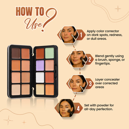 Glamorous Concealer Palette, 32gm