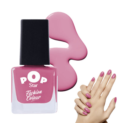 Pop Star Nail Polish (6.5 ml) | Dries In 45 Seconds | Glossy Finish | High Shine | Long Lasting Nail Polish For Women