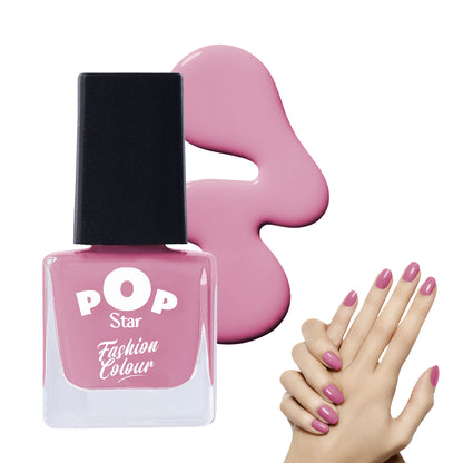 Pop Star Nail Polish (6.5 ml) | Dries In 45 Seconds | Glossy Finish | High Shine | Long Lasting Nail Polish For Women