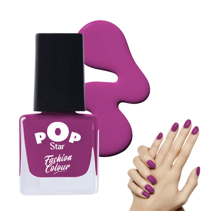 Pop Star Nail Polish (6.5 ml) | Dries In 45 Seconds | Glossy Finish | High Shine | Long Lasting Nail Polish For Women