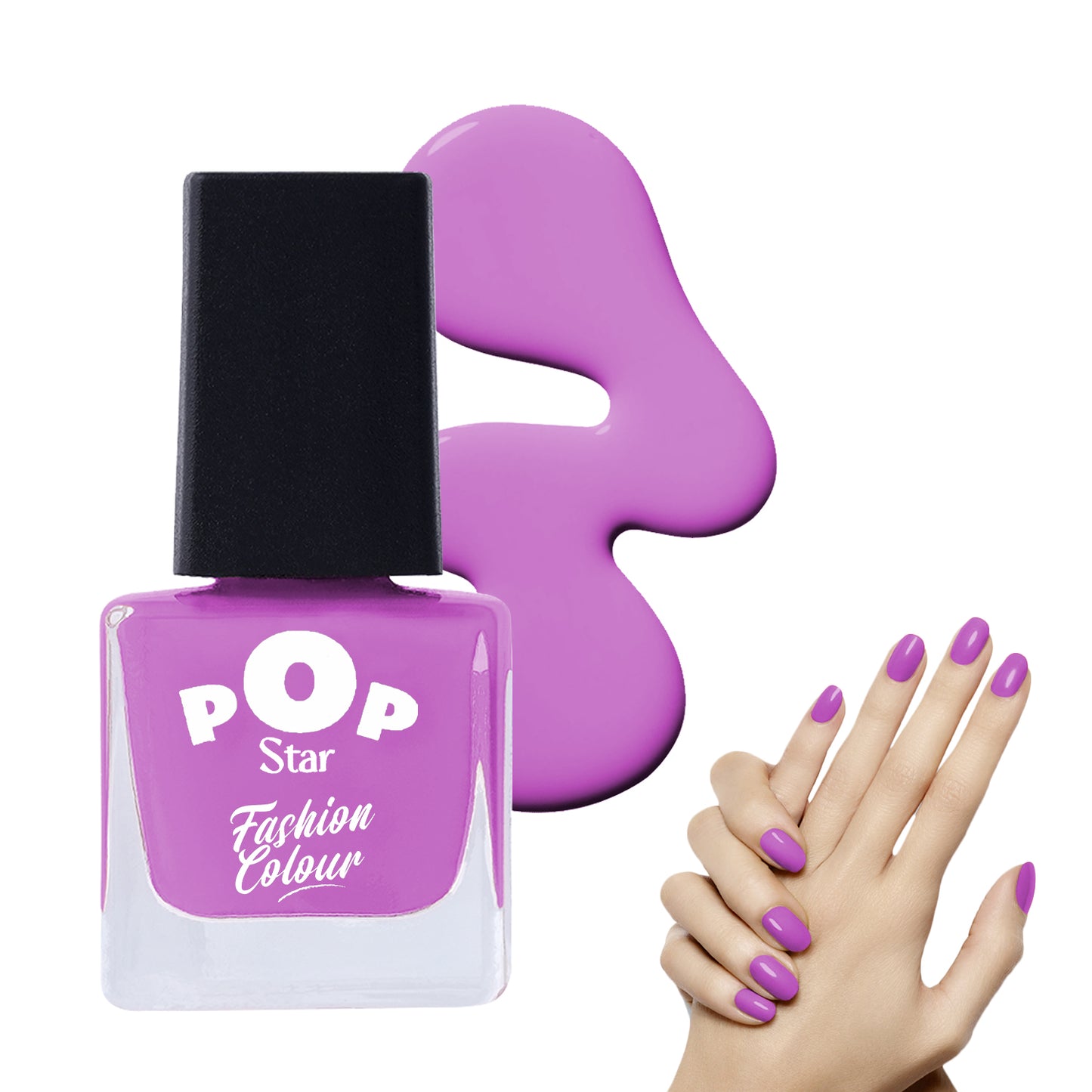 Pop Star Nail Polish (6.5 ml) | Dries In 45 Seconds | Glossy Finish | High Shine | Long Lasting Nail Polish For Women
