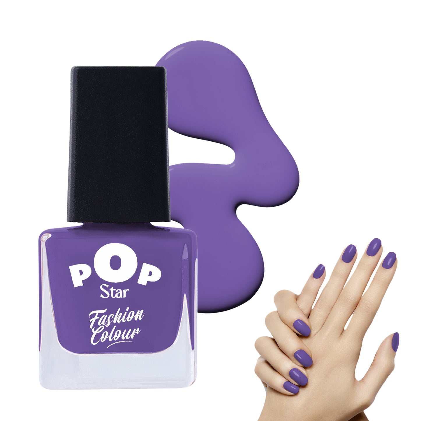 Pop Star Nail Polish (6.5 ml) | Dries In 45 Seconds | Glossy Finish | High Shine | Long Lasting Nail Polish For Women