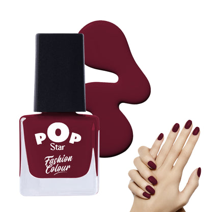 Pop Star Nail Polish (6.5 ml) | Dries In 45 Seconds | Glossy Finish | High Shine | Long Lasting Nail Polish For Women